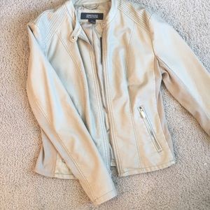 Tan Kenneth Cole leather jacket